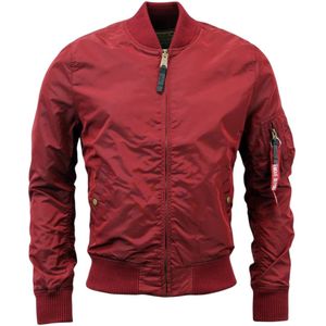 Alpha Industries, Heren, Jassen, Rood, Maat: M Nylon,