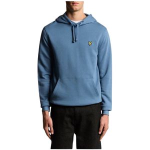 Lyle & Scott, Heren, Sweatshirts & Hoodies, Blauw, Maat: M Katoen,