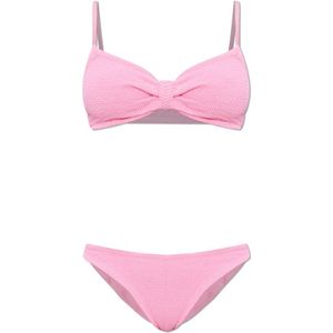 Hunza G, Dames, Badkleding, Roze, Maat: ONE Size Tweed,
