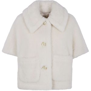 Max Mara, Dames, Jassen, Wit, Maat: M/L Zijde,