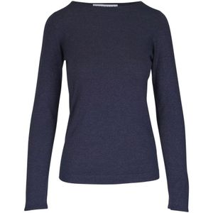 Brunello Cucinelli, Dames, Truien, Blauw, Maat: L