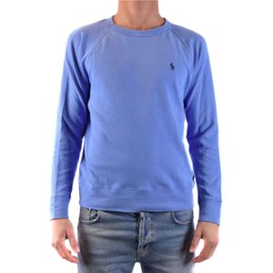 Polo Ralph Lauren, Heren, Sweatshirts & Hoodies, Blauw, Maat: L Katoen,