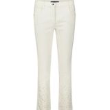 Betty Barclay - Geborduurde Casual Broek - Wit - Dames