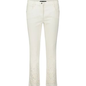 Betty Barclay - Geborduurde Casual Broek - Wit - Dames