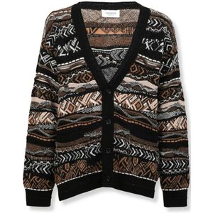 Laneus, Heren, Truien, Veelkleurig, Maat: L Leer,