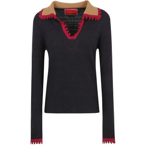 La DoubleJ, Dames, Truien, Zwart, Maat: XS