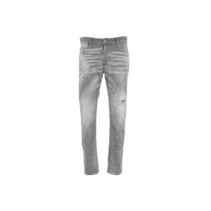 Dsquared2 Grijze Ss24 Heren Jeans , Gray , Heren , Maat: M