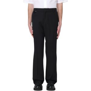 Jacquemus, Heren, Broeken, Zwart, Maat: S Wol,