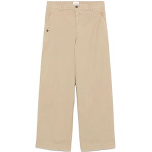 Closed, Dames, Broeken, Bruin, Maat: W28 Katoen,