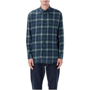 Auralee, Heren, Overhemden, Veelkleurig, Maat: XL Wol,