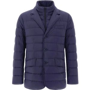 Herno, Heren, Jassen, Blauw, Maat: L Nylon,