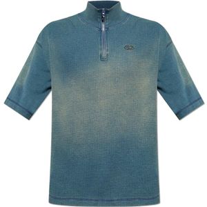 Diesel, Heren, Tops, Blauw, Maat: L Katoen,