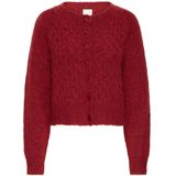 ICHI - IHBELABLUE - Gebreid Vest - Knalrood