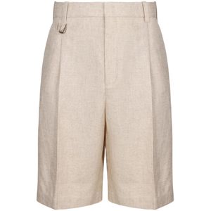 Jacquemus - Korte Broeken - Beige - 30% Linnen 70% Viscose