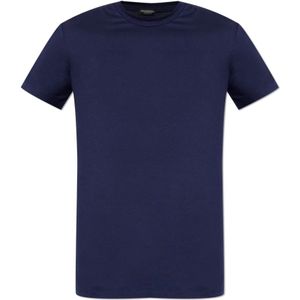 Dsquared2, Heren, Tops, Blauw, Maat: S Modal,