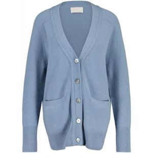 Hemisphere, Dames, Truien, Blauw, Maat: M Kasjmier,