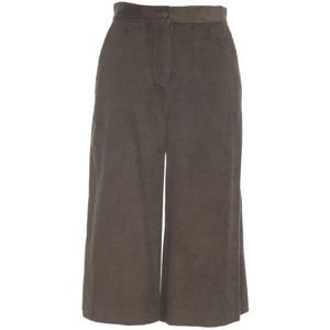 Ottod'Ame, Dames, Broeken, Groen, Maat: S Katoen,