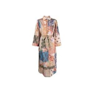 Zimmermann Patchwork Paisley Zijden Overhemdjurk , Multicolor , Dames , Maat: M