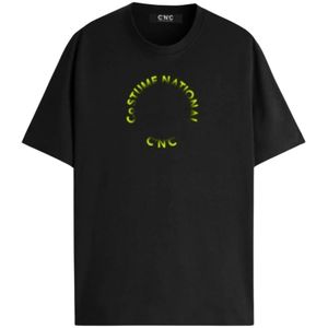 Costume National, Heren, Tops, Zwart, Maat: XL Katoen,