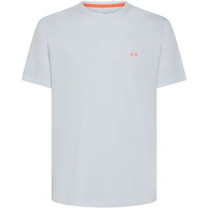 Sun68, Heren, Tops, Wit, Maat: S Piqué,
