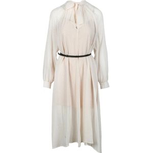 Fabiana Filippi, Dames, Jurken, Beige, Maat: M Katoen,