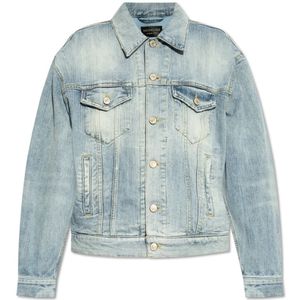 Balenciaga, Dames, Jassen, Blauw, Maat: M Denim,