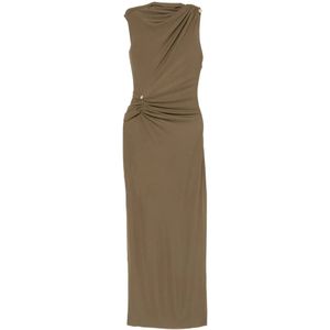 Cult Gaia, Dames, Jurken, Groen, Maat: 3XS Viscose,