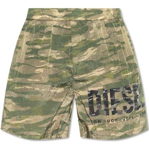 Diesel, Heren, Badkleding, Groen, Maat: L Polyamide,