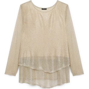 Fiorella Rubino, Dames, Blouses & Shirts, Geel, Maat: M Jersey,