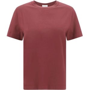Brunello Cucinelli, Dames, Tops, Rood, Maat: S Katoen,