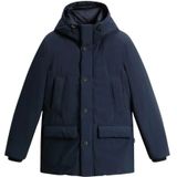 Woolrich, Dames, Jassen, Blauw, Maat: L Leer,