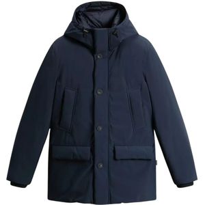 Woolrich, Dames, Jassen, Blauw, Maat: L Leer,