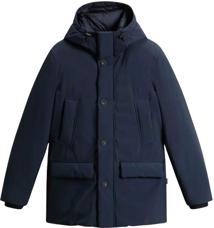 Woolrich, Dames, Jassen, Blauw, Maat: L Leer,