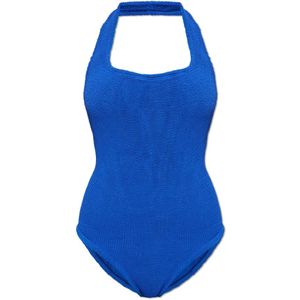 Hunza G, Dames, Badkleding, Blauw, Maat: ONE Size Polyamide,