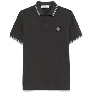 Stone Island, Heren, Tops, Grijs, Maat: 2XL Katoen,