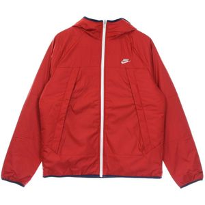 Nike, Heren, Jassen, Rood, Maat: L Poliester,