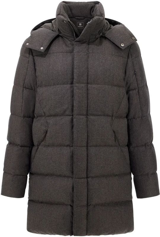 Boggi Milano, Heren, Mantels, Bruin, Maat: S Flanel,