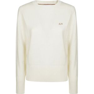 Sun68, Dames, Truien, Wit, Maat: S