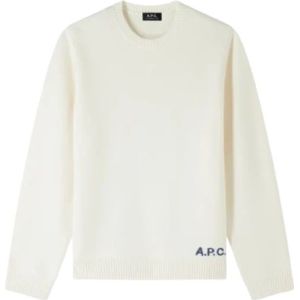 A.p.c., Heren, Truien, Wit, Maat: XL Wol,