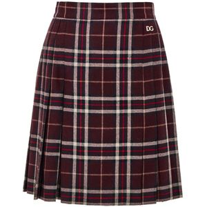 Dolce & Gabbana, Dames, Rokken, Veelkleurig, Maat: 2XS Wol,