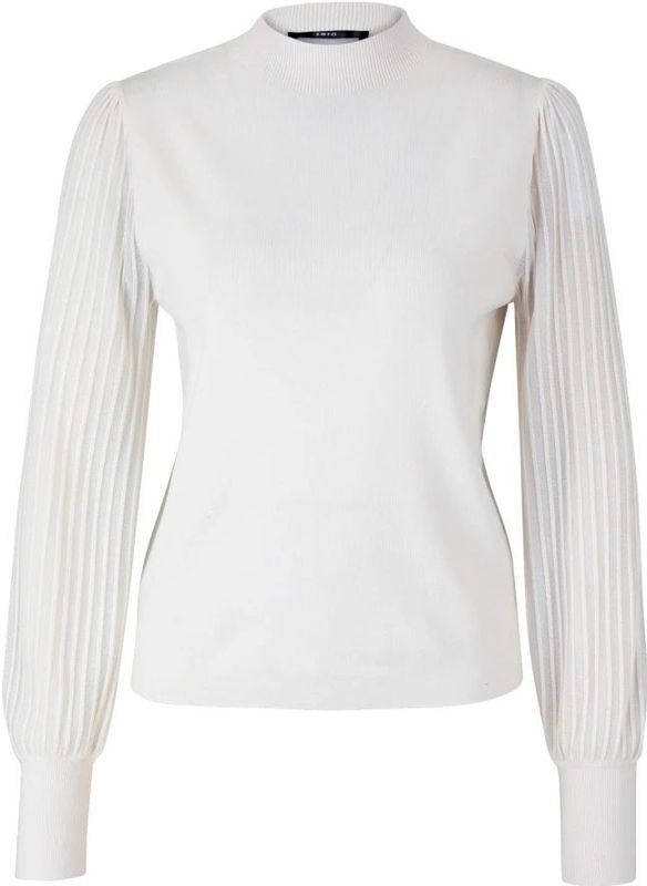 zero - Trui - Offwhite - Aansluitende Pasvorm - Lange Mouw