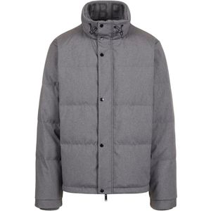 Iceberg, Heren, Jassen, Grijs, Maat: M Leer,