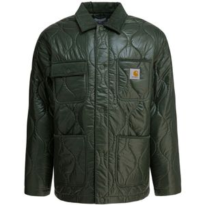 Carhartt Wip, Heren, Jassen, Groen, Maat: S Katoen,