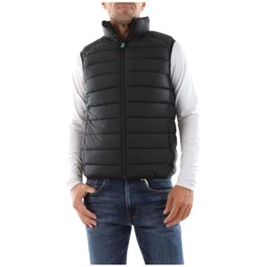 Save The Duck, Heren, Jassen, Zwart, Maat: L Nylon,