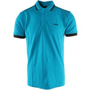 Hugo, Heren, Tops, Blauw, Maat: M Katoen,