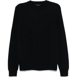 Roberto Collina, Heren, Truien, Blauw, Maat: XL