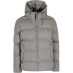 Rains, Heren, Jassen, Grijs, Maat: XL Poliester,