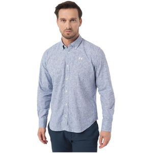 La Martina, Heren, Overhemden, Blauw, Maat: 2XL Katoen,