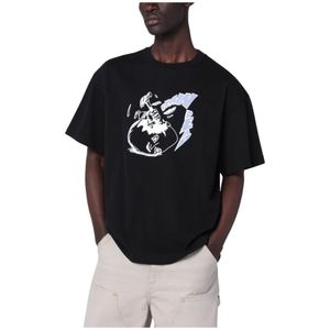 Brain Dead, Heren, Tops, Zwart, Maat: L Katoen,