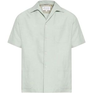 Maison Margiela, Heren, Overhemden, Groen, Maat: 2XS